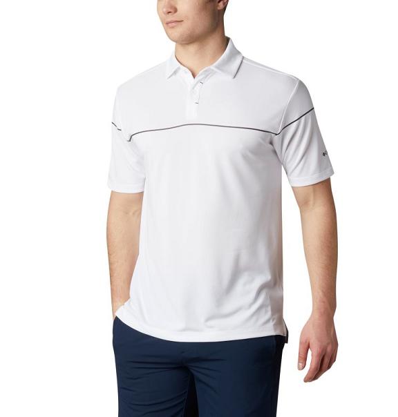 Columbia Omni-Wick Polo White For Men's NZ91640 New Zealand